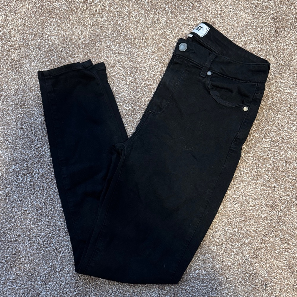 PAIGE Women's Classic Black Skinny Jeans